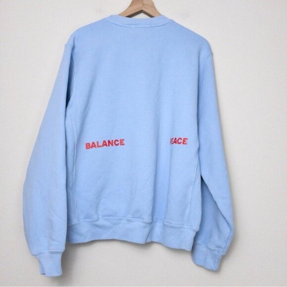 NEW [SET] Madhappy Winter Outdoors Crewneck Sweatpants M Bluejay Inhale Exhale - Picture 9 of 16